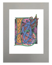 Load image into Gallery viewer, 11X14 Matted Celtic Letter Print
