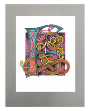 Load image into Gallery viewer, 11X14 Matted Celtic Letter Print