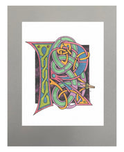 Load image into Gallery viewer, 11X14 Matted Celtic Letter Print