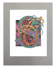 Load image into Gallery viewer, 11X14 Matted Celtic Letter Print