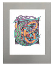 Load image into Gallery viewer, 11X14 Matted Celtic Letter Print