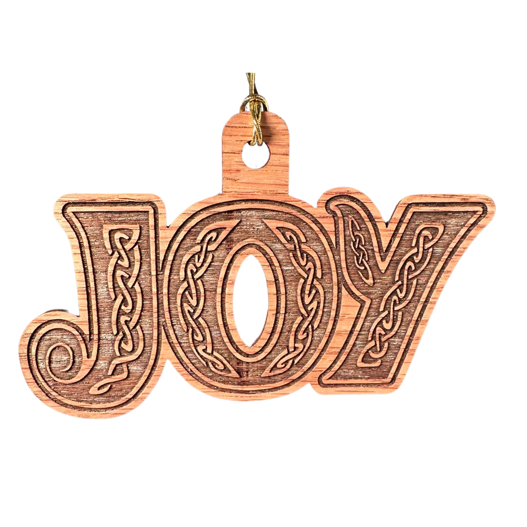 Joy Wooden Ornament