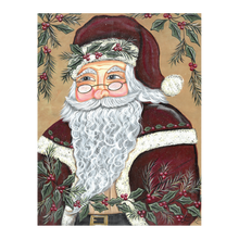 Load image into Gallery viewer, Traditional Santa Print Christmas Card
