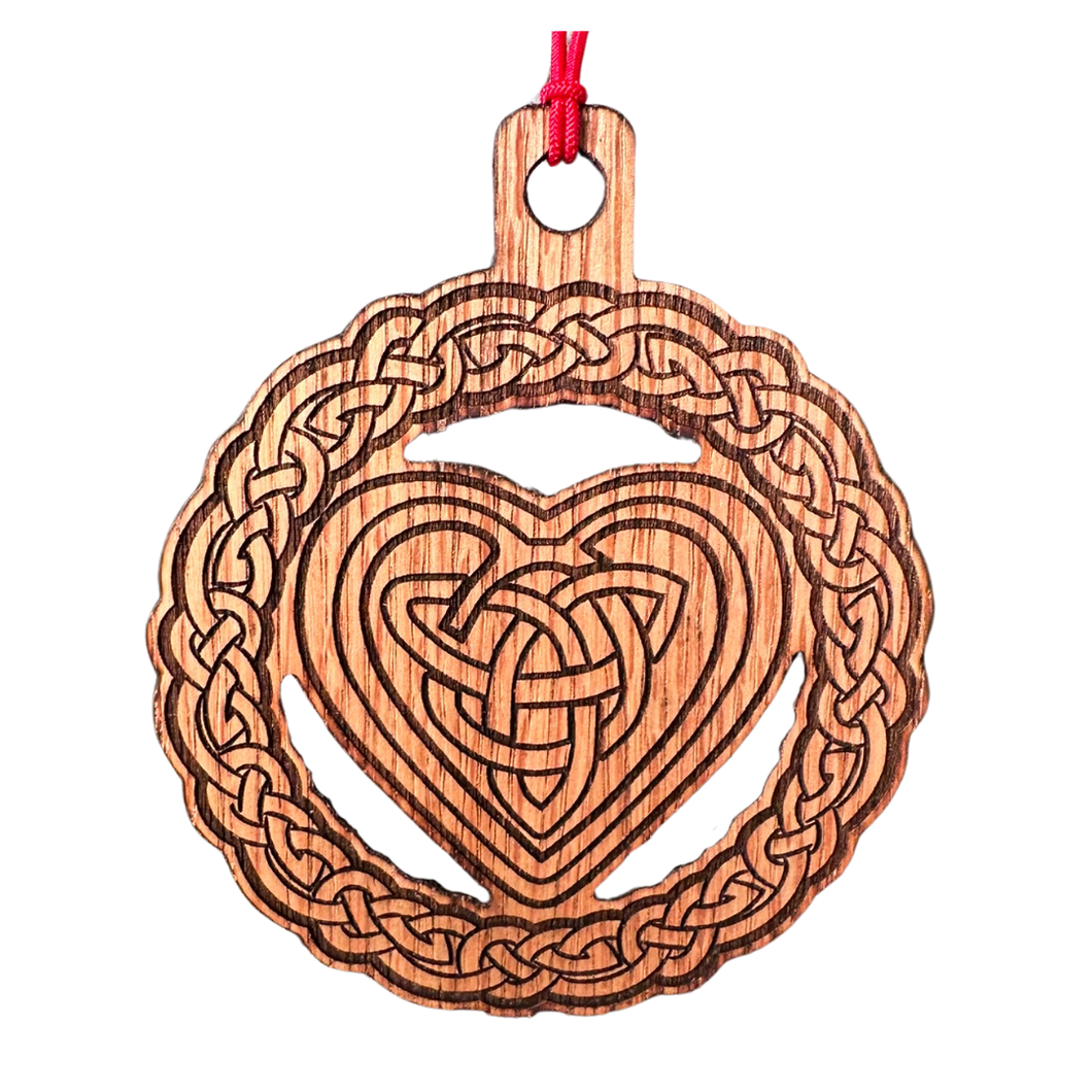 Heart Wood Cut Out  Ornament