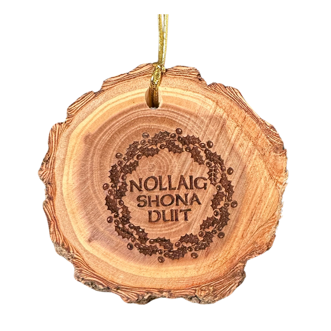 Nollaig Shona Duit Branch Cutting Ornament