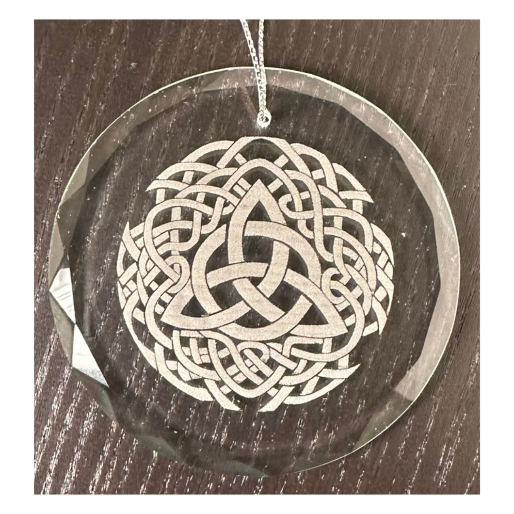 Trinity Knot Glass Ornament