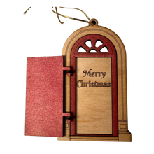 Load image into Gallery viewer, Red Georgian Door Wooden Ornament
