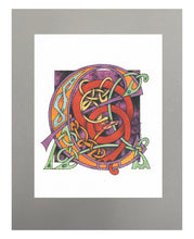 Load image into Gallery viewer, 11X14 Matted Celtic Letter Print
