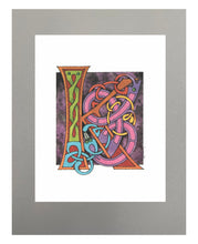 Load image into Gallery viewer, 11X14 Matted Celtic Letter Print
